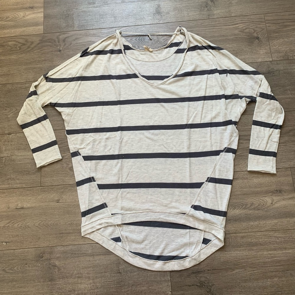 We the Free Ling sleeve Stripe Tunic Medium Oversized